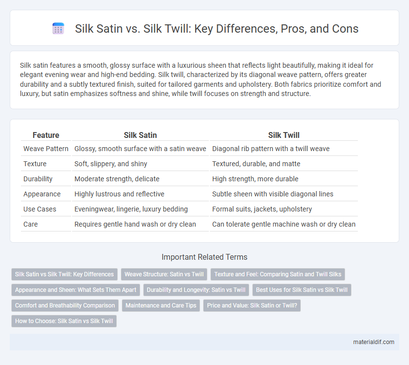 Silk Satin vs. Silk Twill: Key Differences, Pros, and Cons