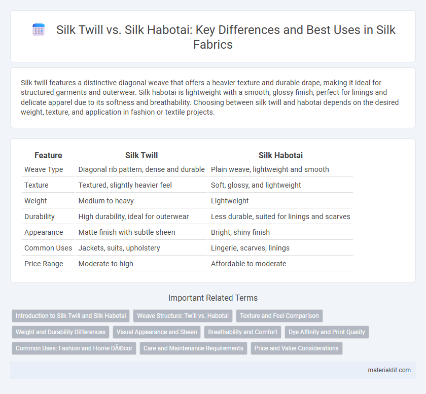 Silk Twill vs. Silk Habotai: Key Differences and Best Uses in Silk Fabrics