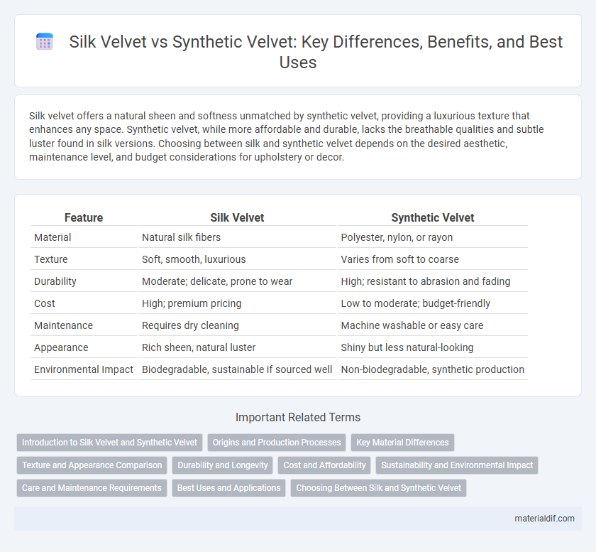 Silk Velvet vs Synthetic Velvet: Key Differences, Benefits, and Best Uses