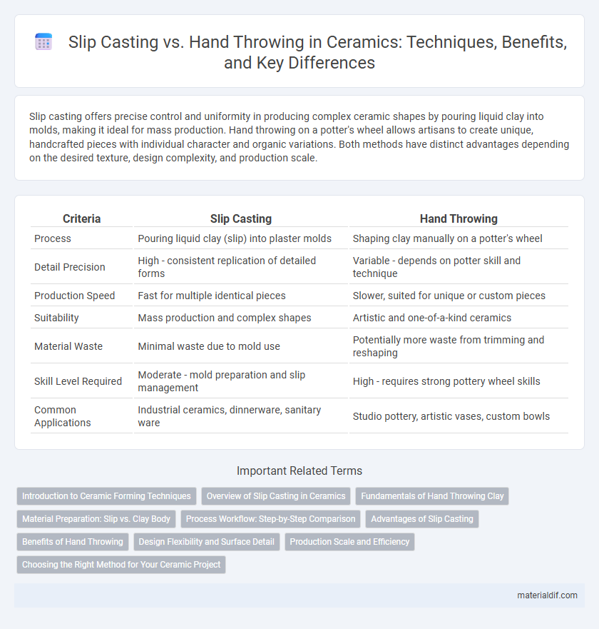 Slip Casting vs. Hand Throwing in Ceramics: Techniques, Benefits, and Key Differences