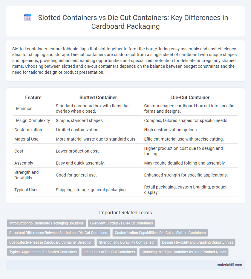 Slotted Containers vs Die-Cut Containers: Key Differences in Cardboard Packaging