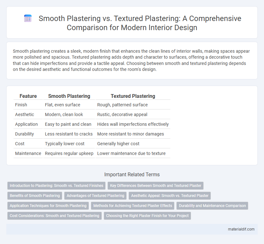 Smooth Plastering vs. Textured Plastering: A Comprehensive Comparison for Modern Interior Design
