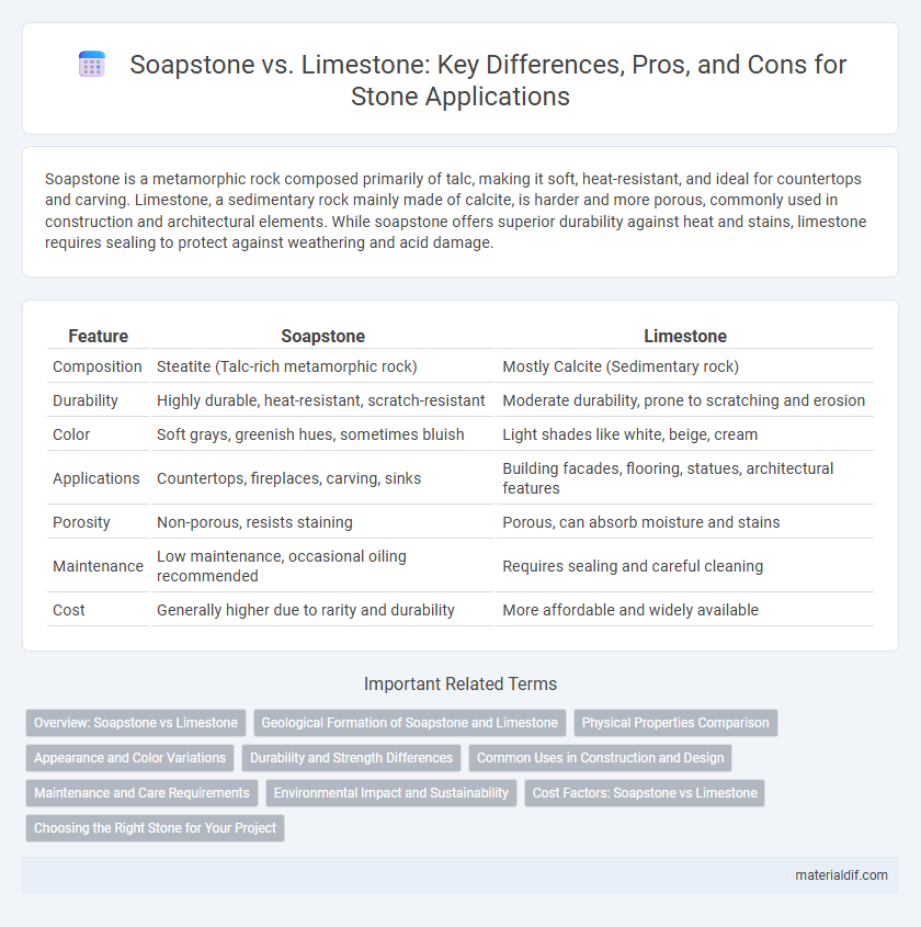 Soapstone vs. Limestone: Key Differences, Pros, and Cons for Stone Applications