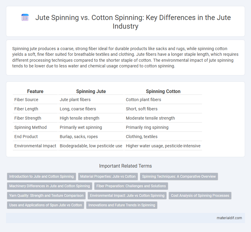 Jute Spinning vs. Cotton Spinning: Key Differences in the Jute Industry
