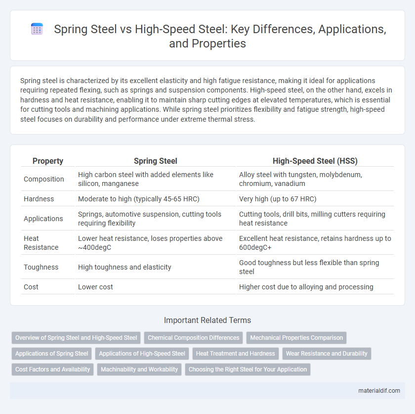 Spring Steel vs High-Speed Steel: Key Differences, Applications, and Properties