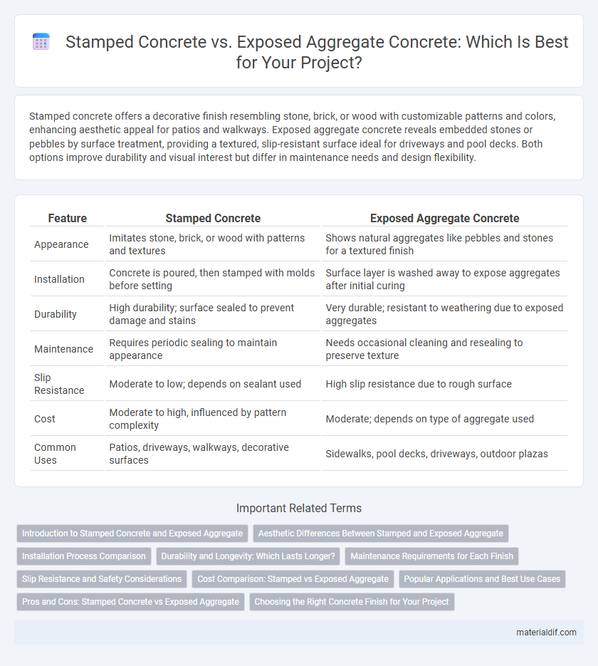 Stamped Concrete vs. Exposed Aggregate Concrete: Which Is Best for Your Project?