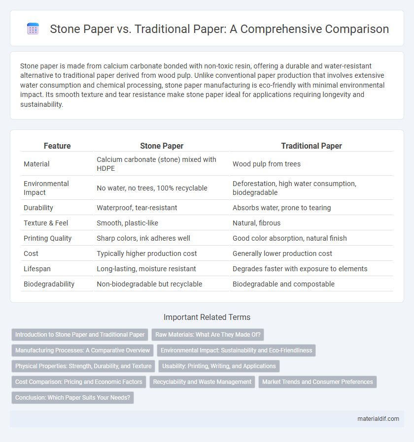 Stone Paper vs. Traditional Paper: A Comprehensive Comparison