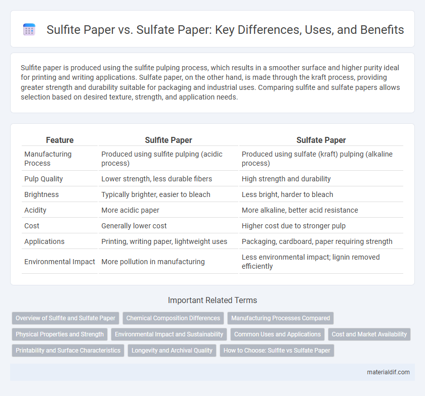 Sulfite Paper vs. Sulfate Paper: Key Differences, Uses, and Benefits