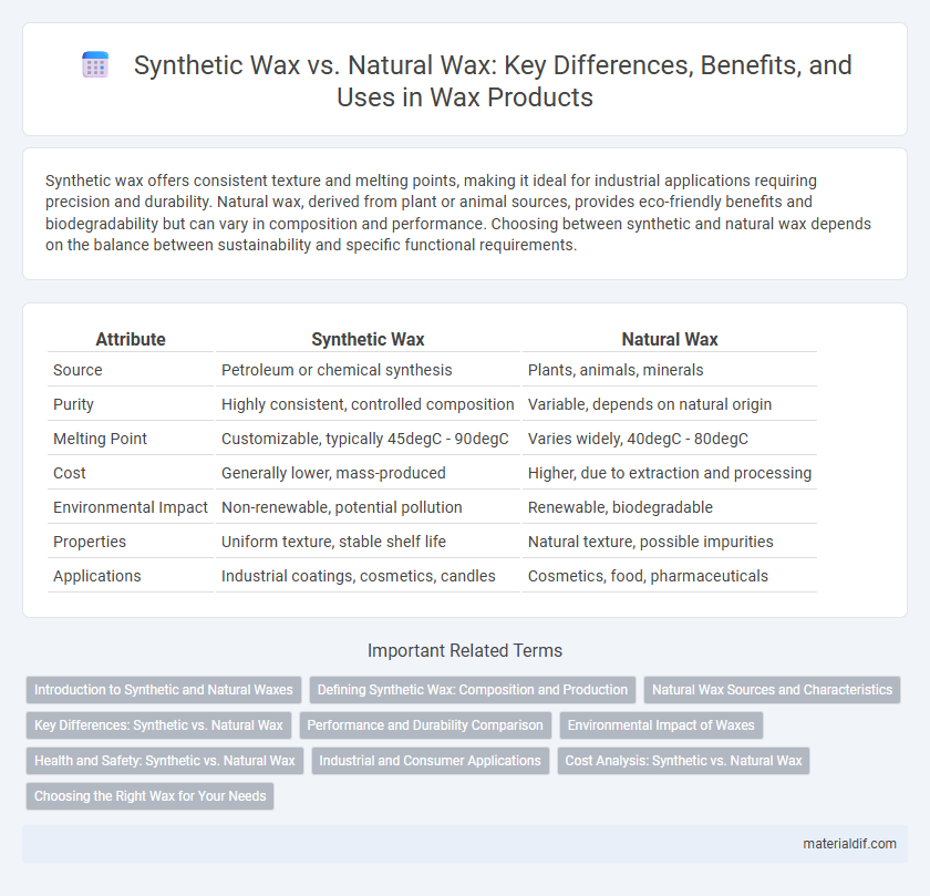 Synthetic Wax vs. Natural Wax: Key Differences, Benefits, and Uses in Wax Products