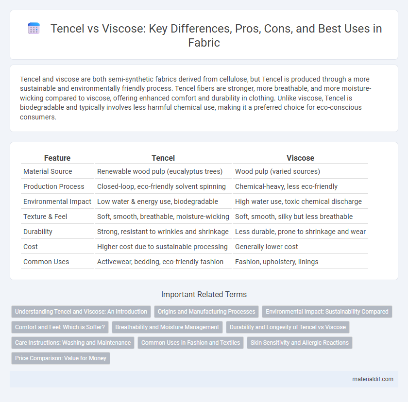 Tencel vs Viscose: Key Differences, Pros, Cons, and Best Uses in Fabric