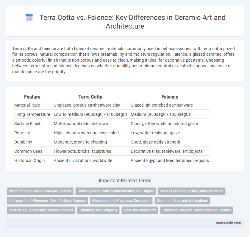 Terra Cotta vs. Faience: Key Differences in Ceramic Art and Architecture