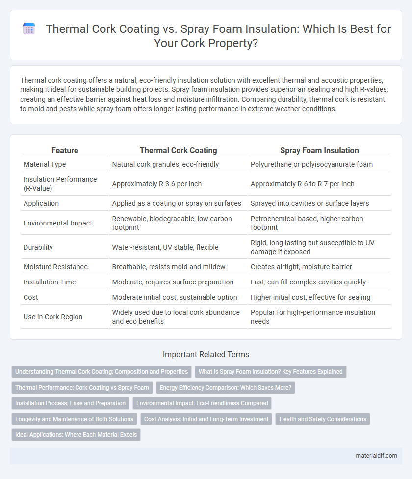 Thermal Cork Coating vs. Spray Foam Insulation: Which Is Best for Your Cork Property?