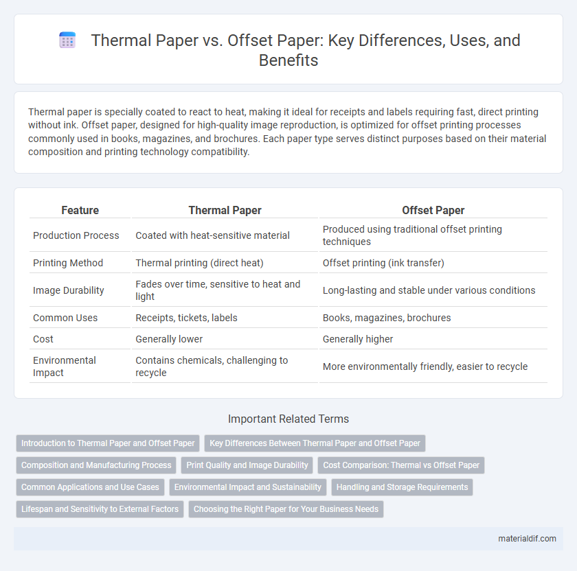 Thermal Paper vs. Offset Paper: Key Differences, Uses, and Benefits
