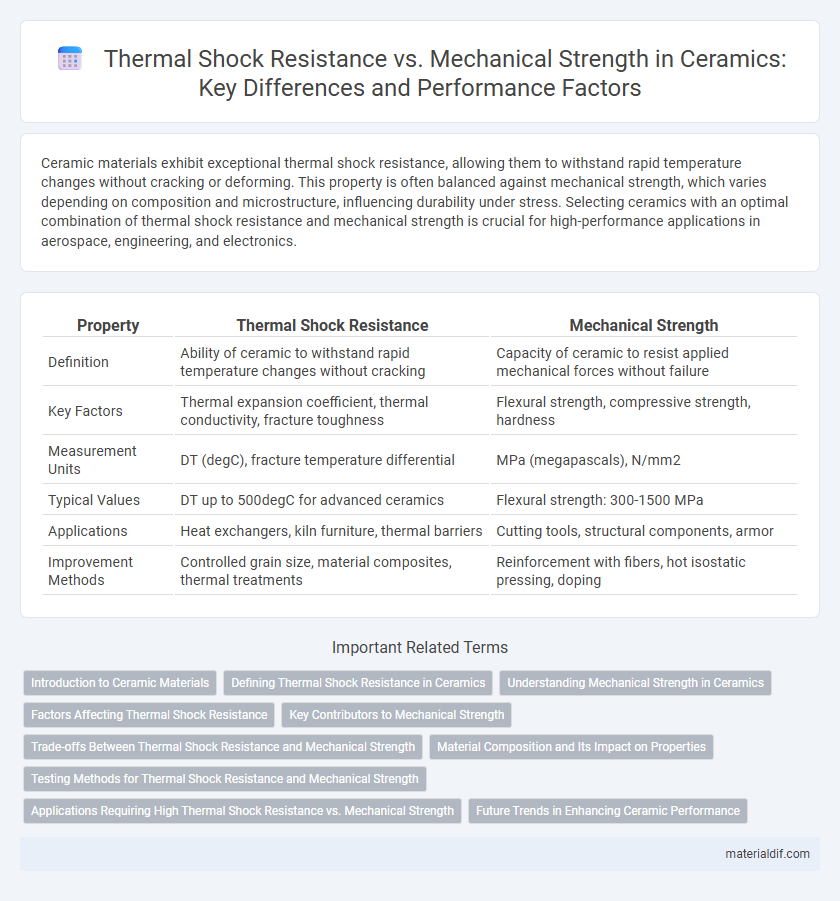 Thermal Shock Resistance vs. Mechanical Strength in Ceramics: Key Differences and Performance Factors