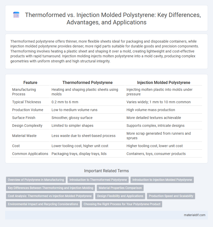 Thermoformed vs. Injection Molded Polystyrene: Key Differences, Advantages, and Applications