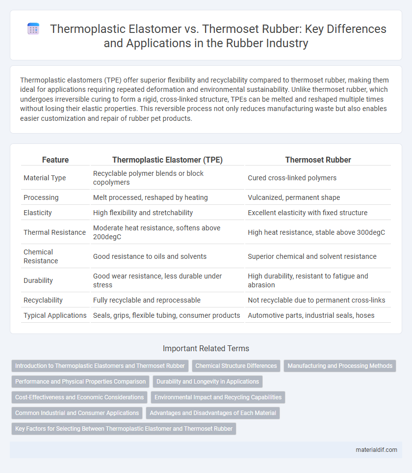 Thermoplastic Elastomer vs. Thermoset Rubber: Key Differences and Applications in the Rubber Industry