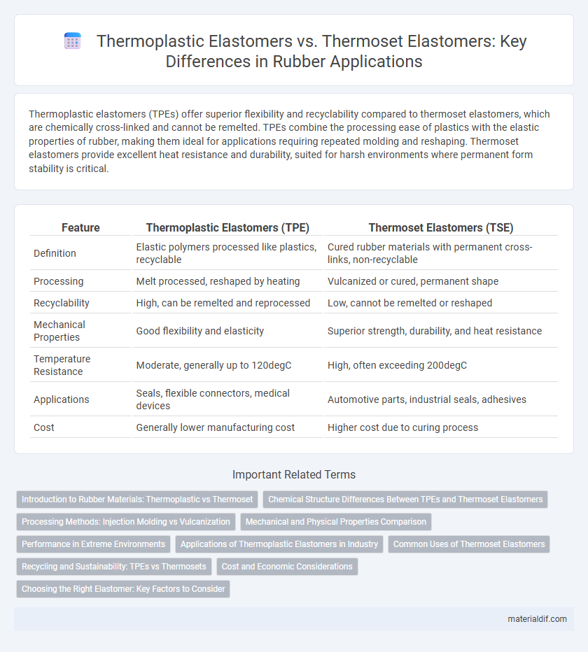 Thermoplastic Elastomers vs. Thermoset Elastomers: Key Differences in Rubber Applications