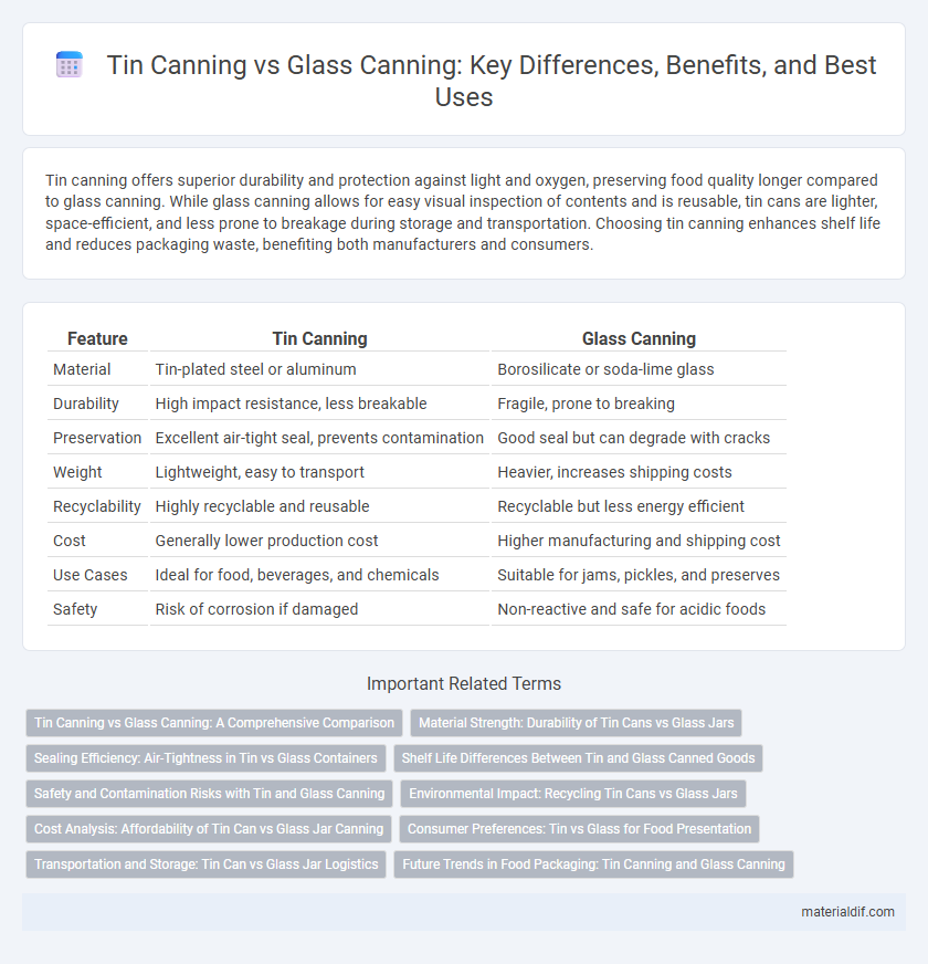 Tin Canning vs Glass Canning: Key Differences, Benefits, and Best Uses