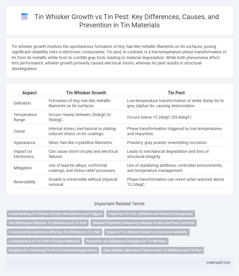 Tin Whisker Growth vs Tin Pest: Key Differences, Causes, and Prevention in Tin Materials