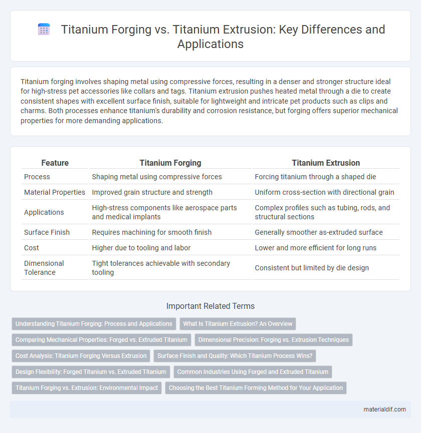 Titanium Forging vs. Titanium Extrusion: Key Differences and Applications
