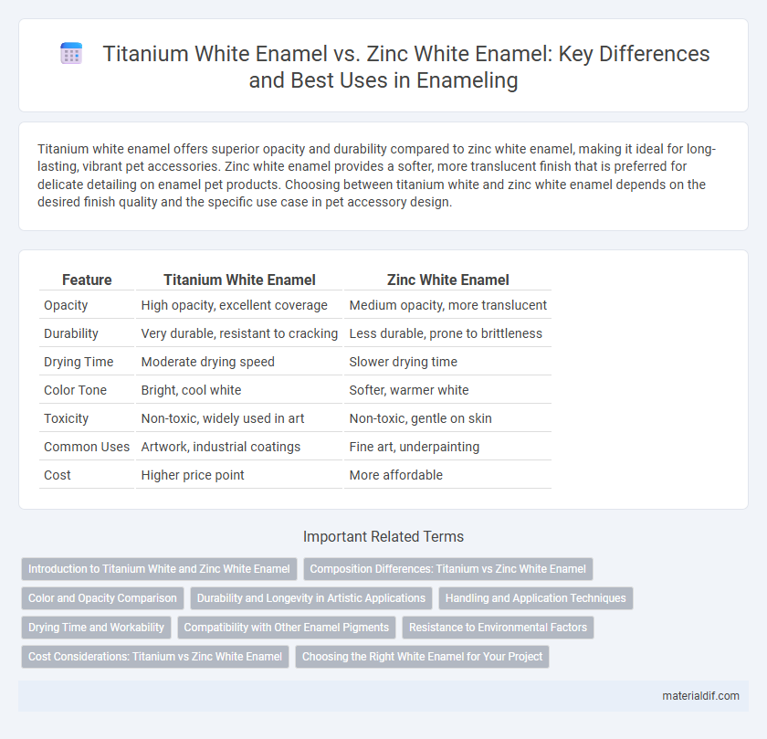Titanium White Enamel vs. Zinc White Enamel: Key Differences and Best Uses in Enameling