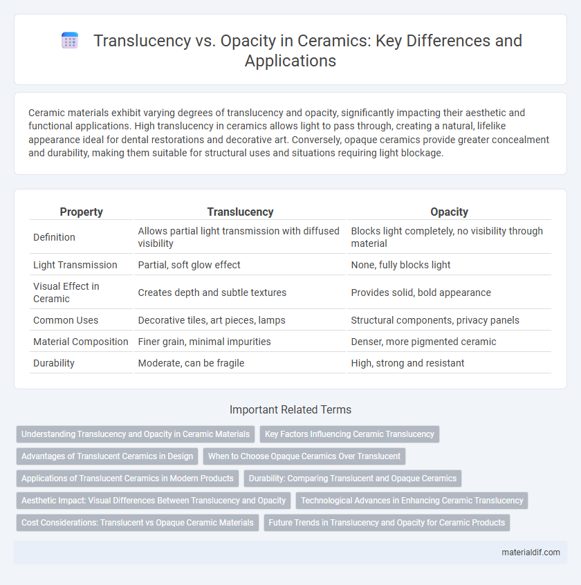 Translucency vs. Opacity in Ceramics: Key Differences and Applications