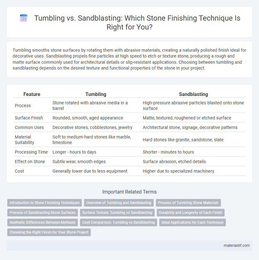 Tumbling vs. Sandblasting: Which Stone Finishing Technique Is Right for You?