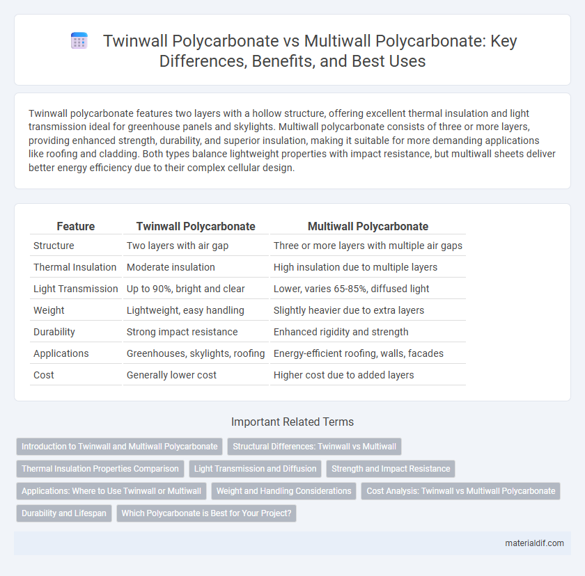 Twinwall Polycarbonate vs Multiwall Polycarbonate: Key Differences, Benefits, and Best Uses