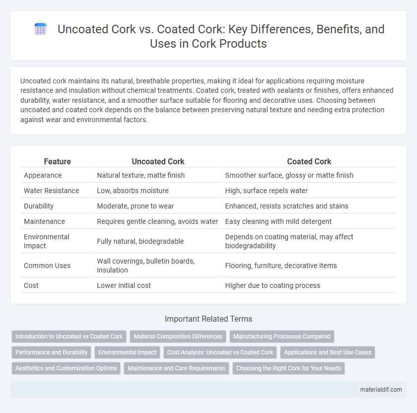 Uncoated Cork vs. Coated Cork: Key Differences, Benefits, and Uses in Cork Products