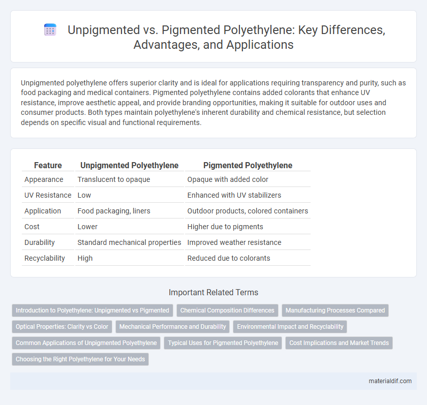 Unpigmented vs. Pigmented Polyethylene: Key Differences, Advantages, and Applications