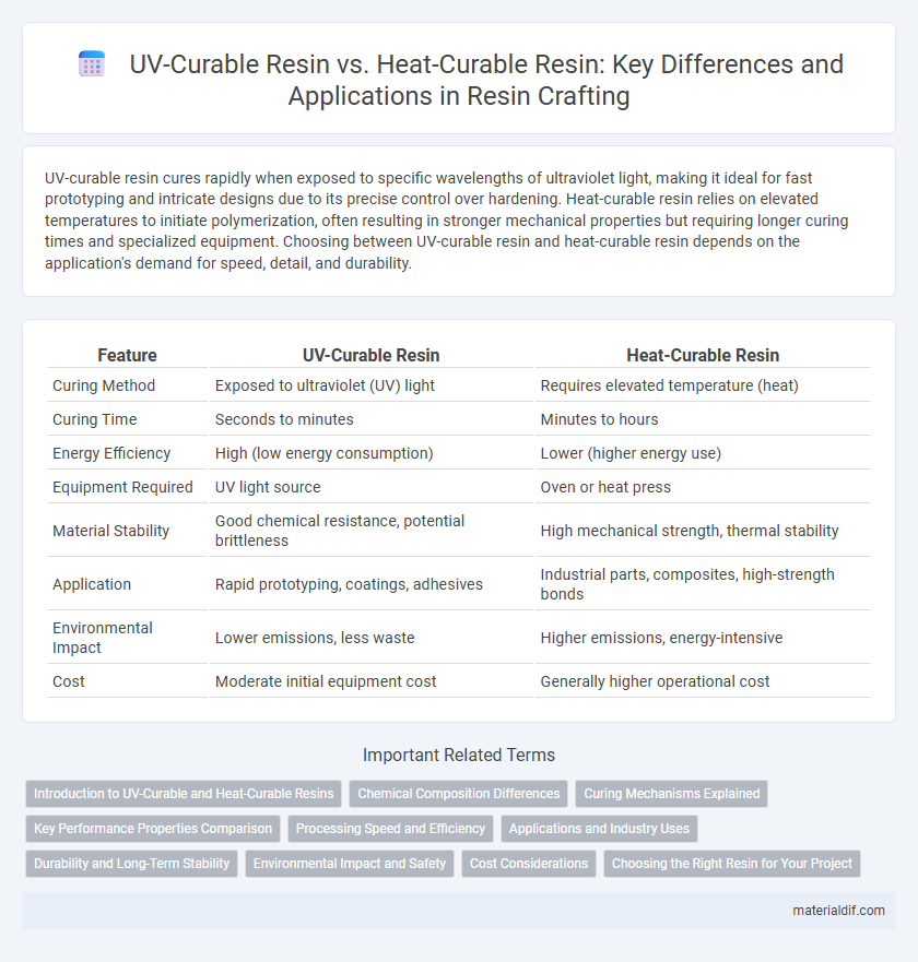 UV-Curable Resin vs. Heat-Curable Resin: Key Differences and Applications in Resin Crafting