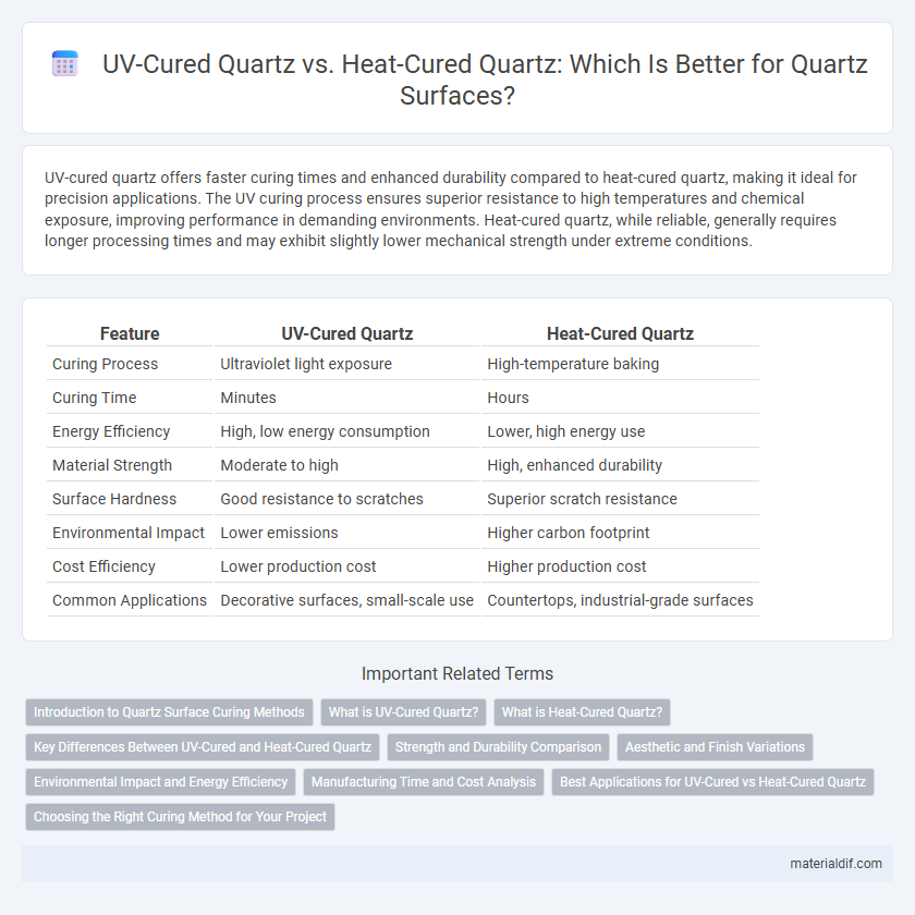 UV-Cured Quartz vs. Heat-Cured Quartz: Which Is Better for Quartz Surfaces?
