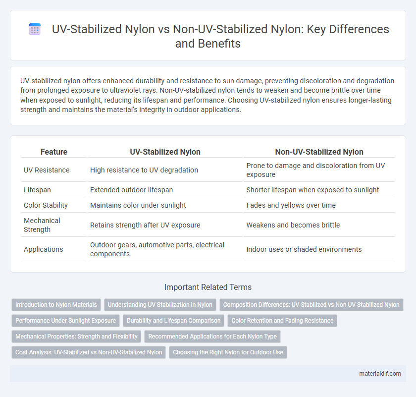 UV-Stabilized Nylon vs Non-UV-Stabilized Nylon: Key Differences and Benefits