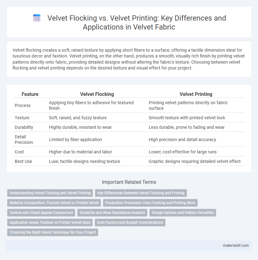 Velvet Flocking vs. Velvet Printing: Key Differences and Applications in Velvet Fabric