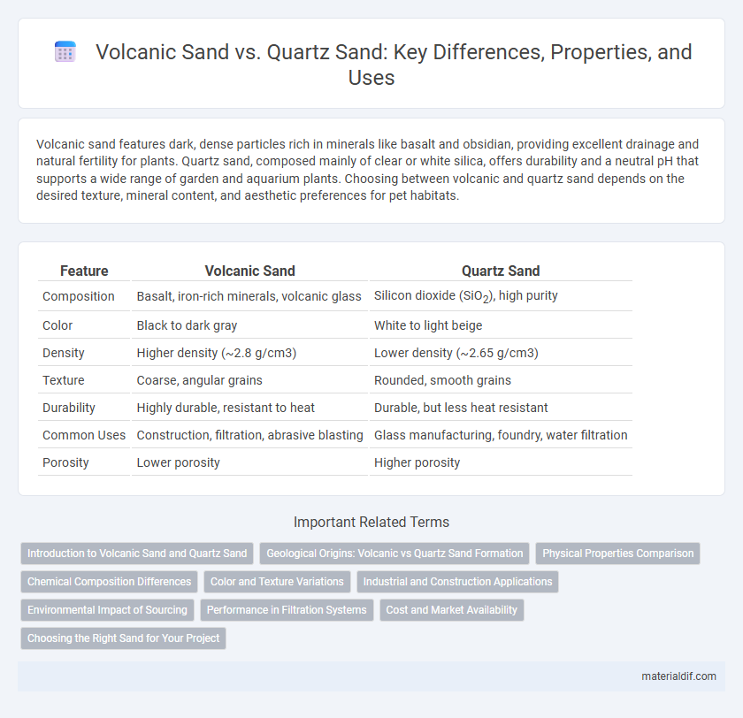 Volcanic Sand vs. Quartz Sand: Key Differences, Properties, and Uses