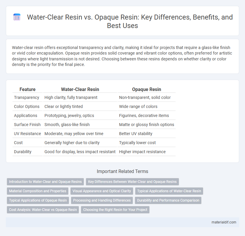 Water-Clear Resin vs. Opaque Resin: Key Differences, Benefits, and Best Uses