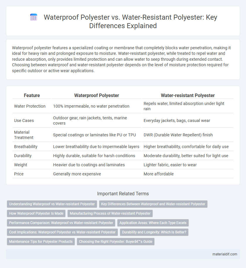 Waterproof Polyester vs. Water-Resistant Polyester: Key Differences Explained
