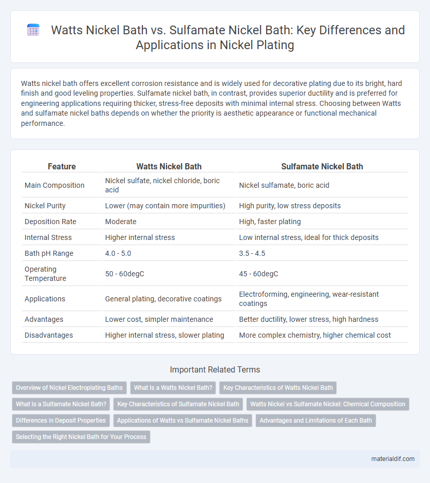 Watts Nickel Bath vs. Sulfamate Nickel Bath: Key Differences and Applications in Nickel Plating