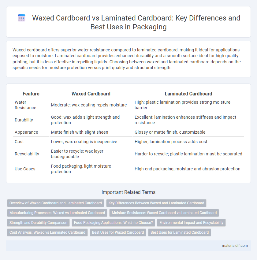 Waxed Cardboard vs Laminated Cardboard: Key Differences and Best Uses in Packaging