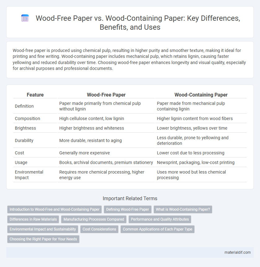 Wood-Free Paper vs. Wood-Containing Paper: Key Differences, Benefits, and Uses