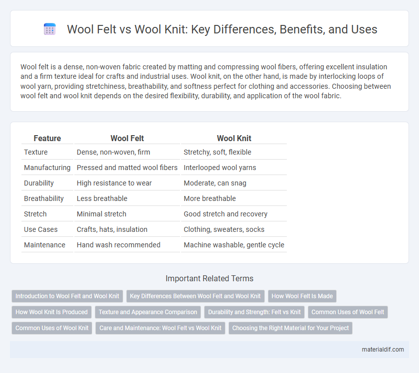 Wool Felt vs Wool Knit: Key Differences, Benefits, and Uses
