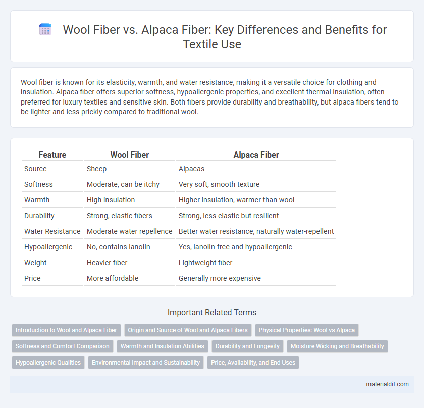 Wool Fiber vs. Alpaca Fiber: Key Differences and Benefits for Textile Use
