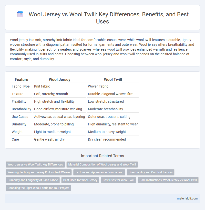Wool Jersey vs Wool Twill: Key Differences, Benefits, and Best Uses