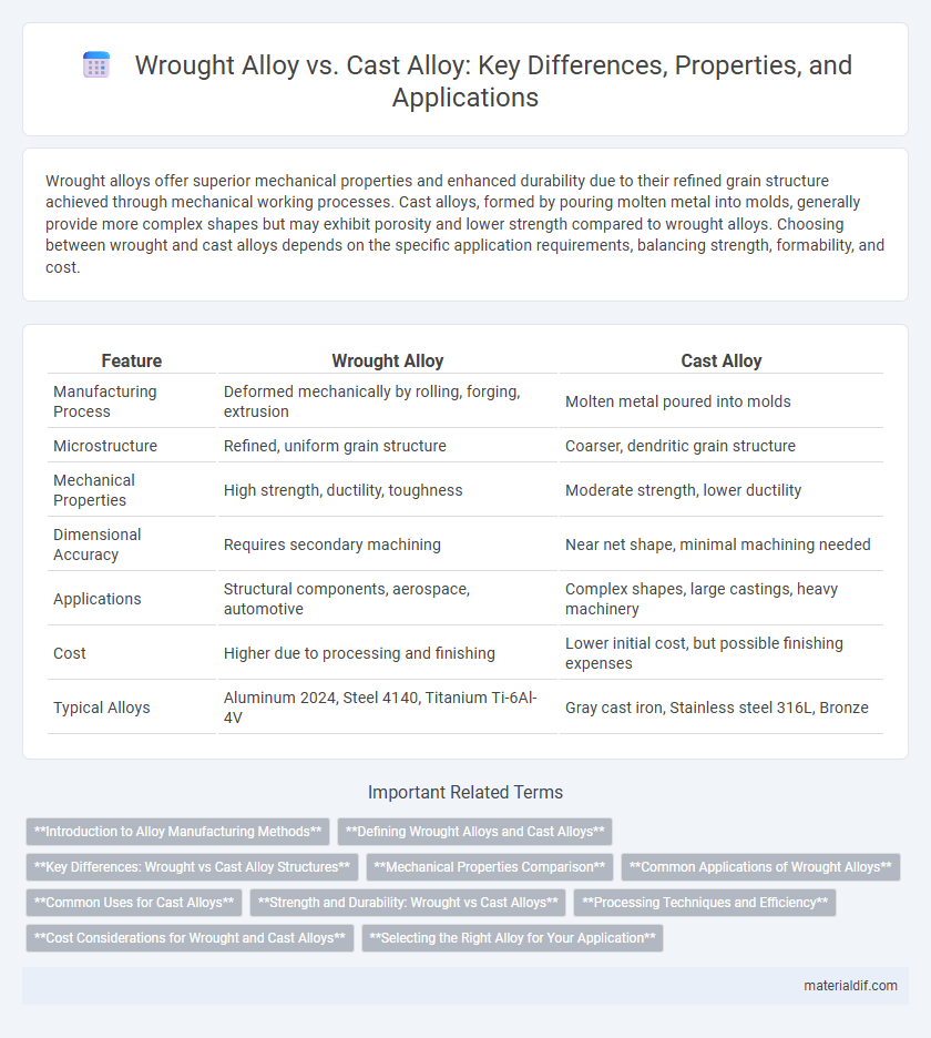Wrought Alloy vs. Cast Alloy: Key Differences, Properties, and Applications