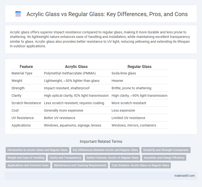 Acrylic Glass vs Regular Glass: Key Differences, Pros, and Cons