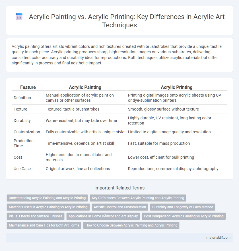 Acrylic Painting vs. Acrylic Printing: Key Differences in Acrylic Art Techniques
