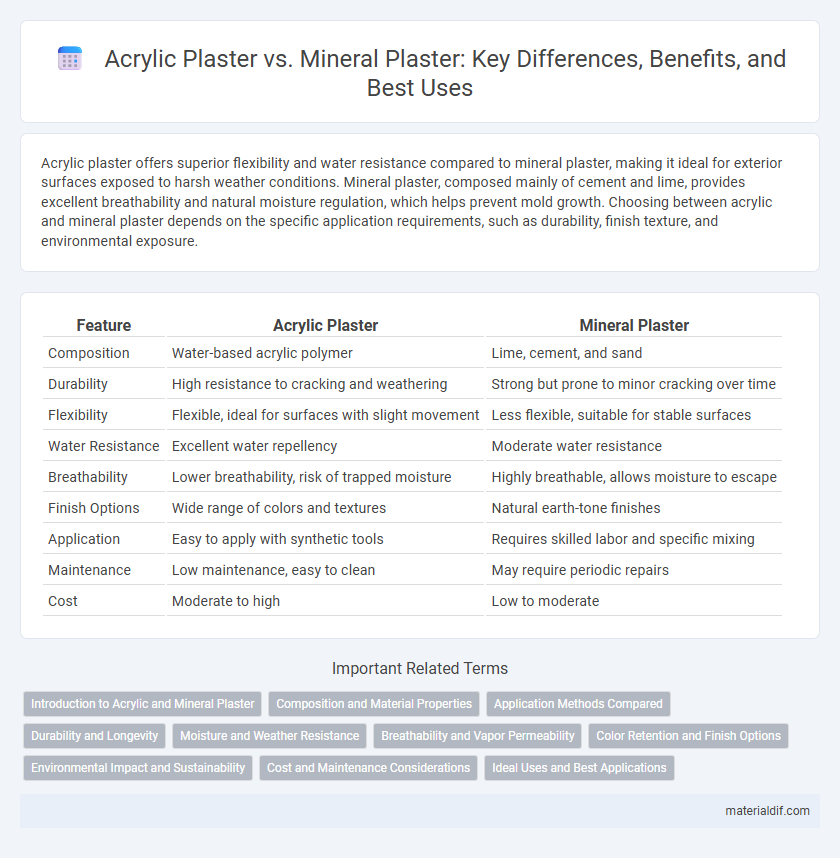 Acrylic Plaster vs. Mineral Plaster: Key Differences, Benefits, and Best Uses