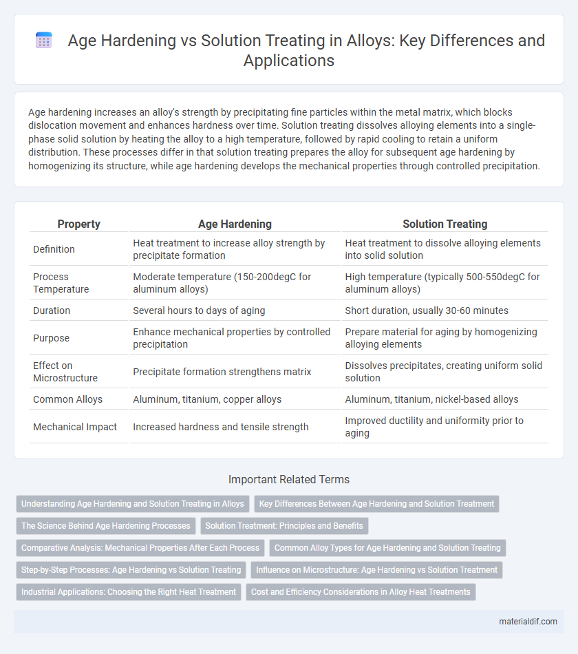 Age Hardening vs Solution Treating in Alloys: Key Differences and Applications