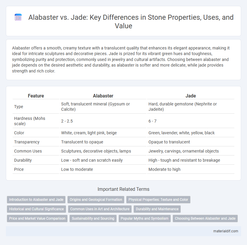 Alabaster vs. Jade: Key Differences in Stone Properties, Uses, and Value