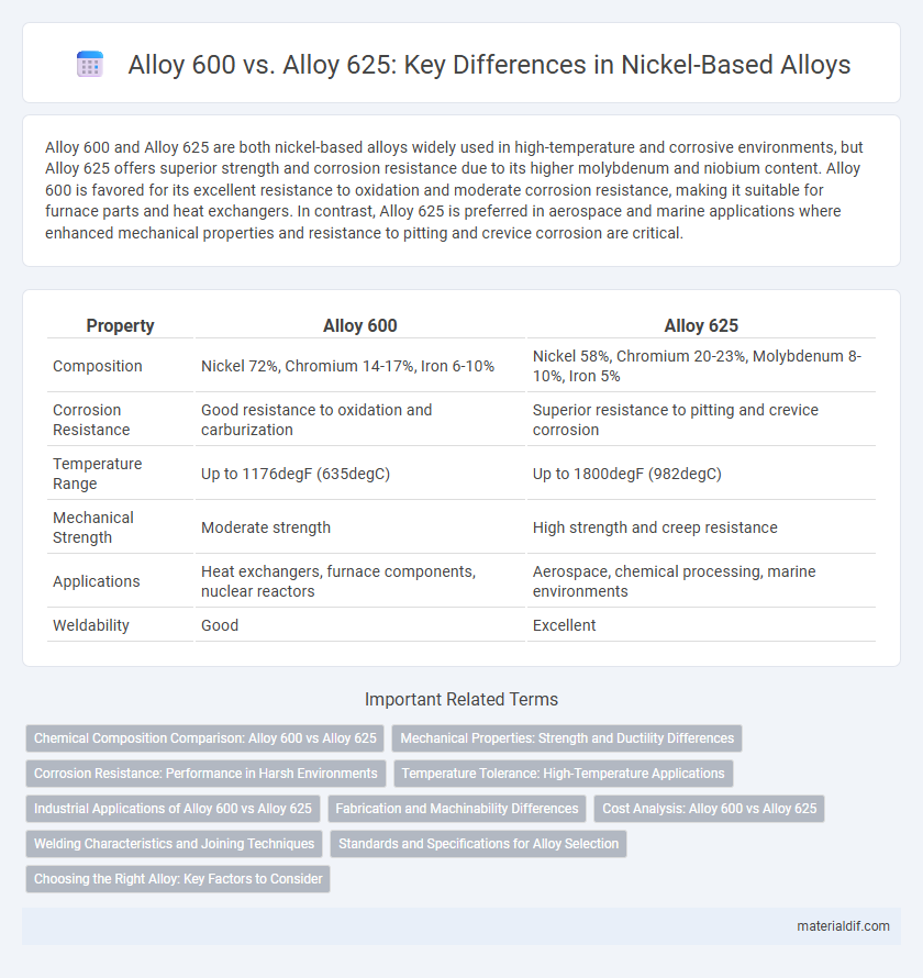 Alloy 600 vs. Alloy 625: Key Differences in Nickel-Based Alloys